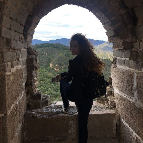 Tereza on the Great Wall of China