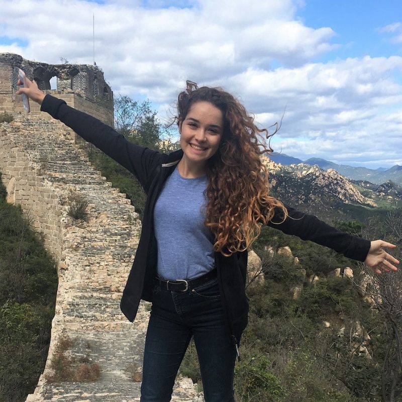LTL Student Tereza from Liberec, Czech Republic, exploring the Great Wall