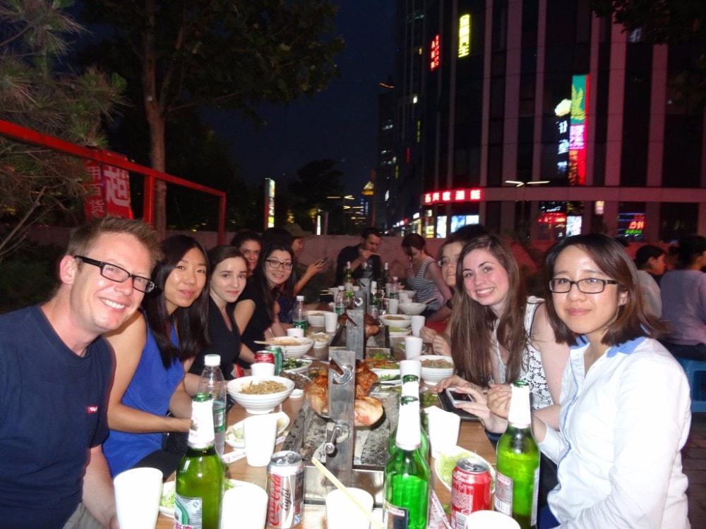Wednesday night social dinner in Beijing