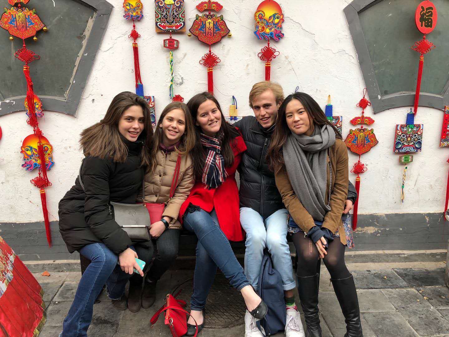 Olympia, Fabiola, Georgia, Rich and Fushu exploring Beijing