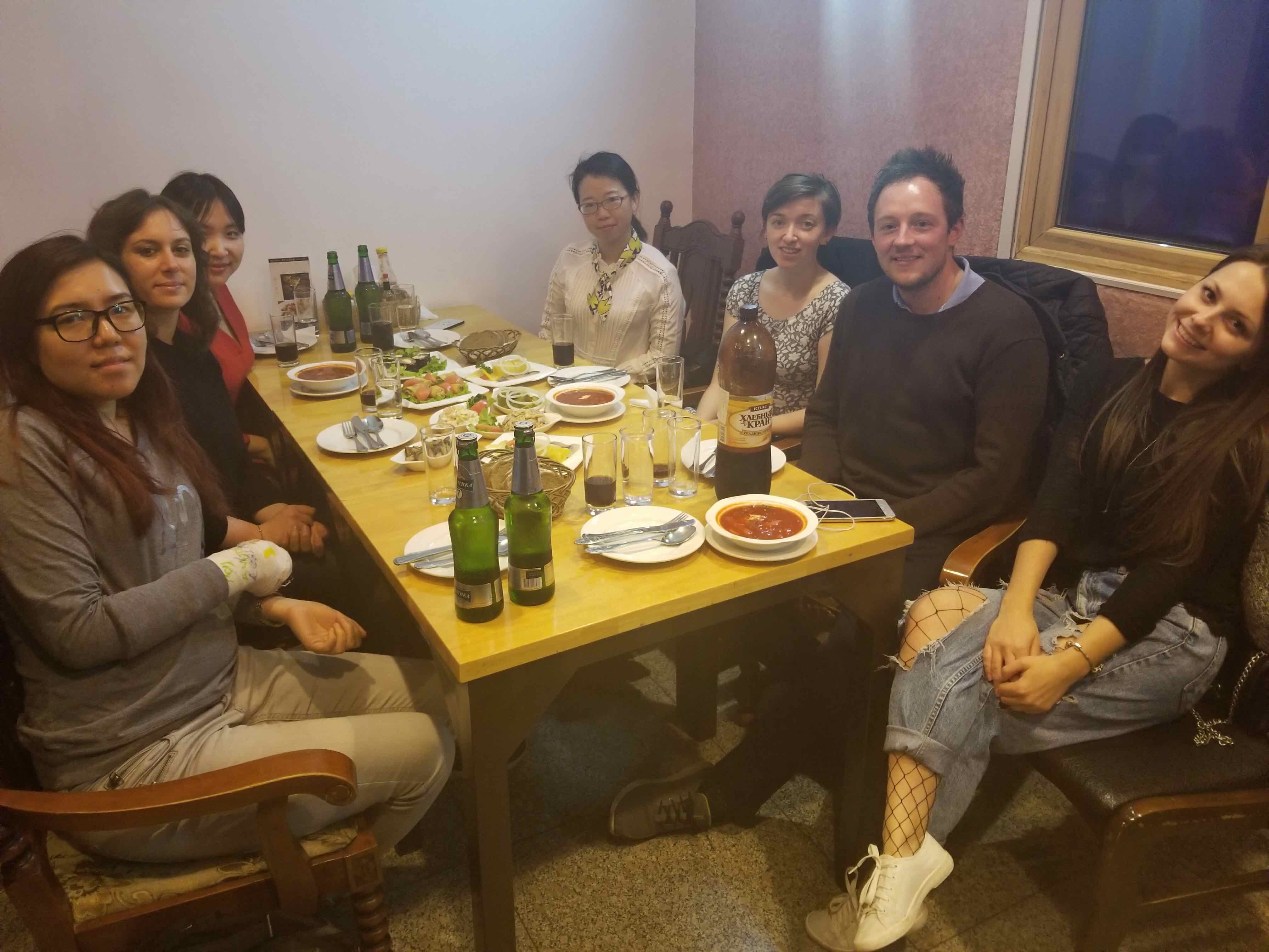 Beijing Staff having Dinner