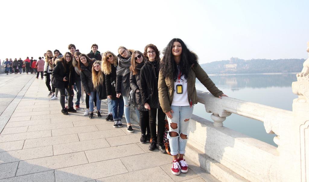 Italian school students enjoying China