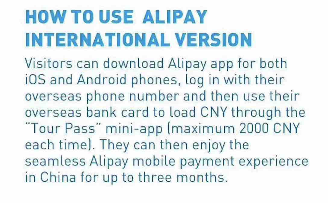 How to use AliPay in China as a foreigner